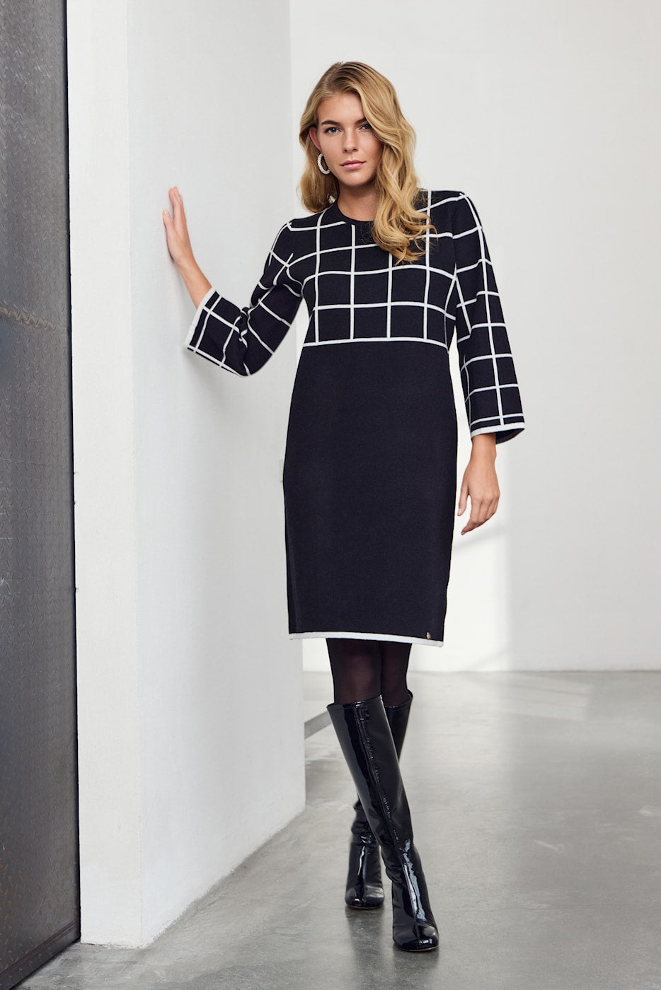 Vestido midi de malha