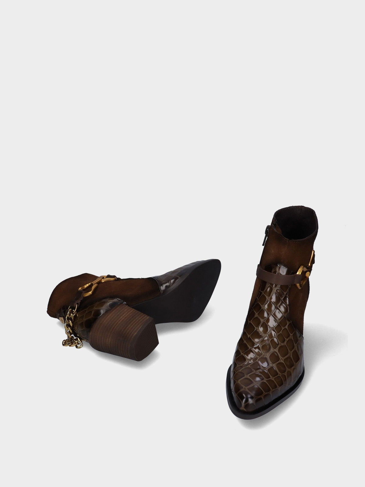 Bota texana em pele