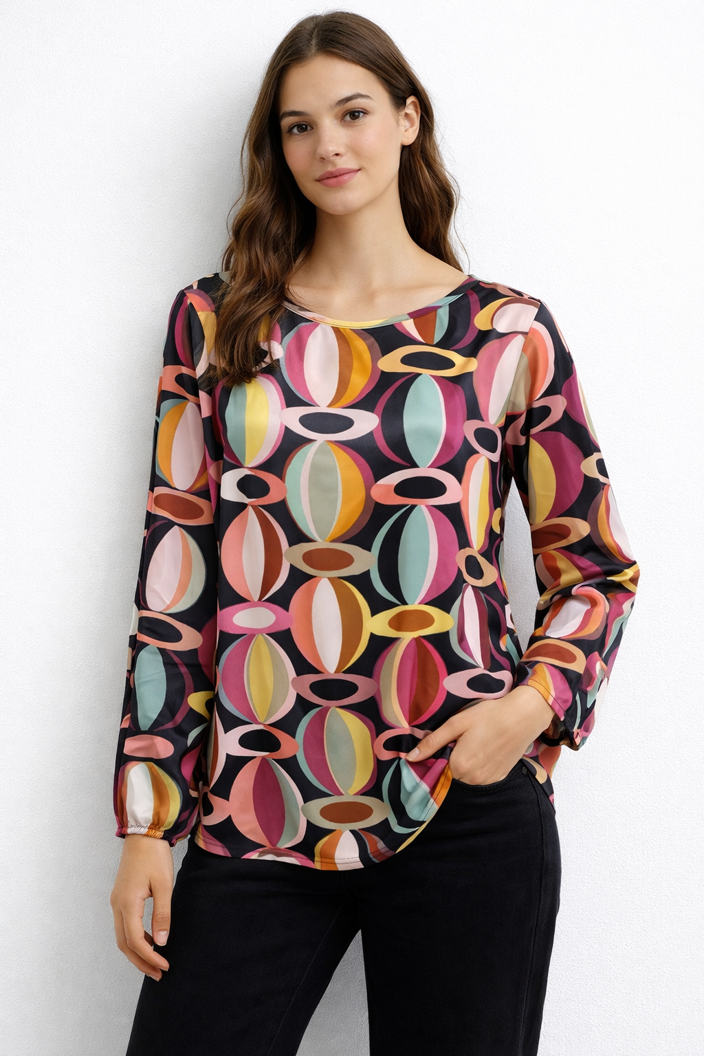 Long-sleeved patterned shirt Ref. 231418