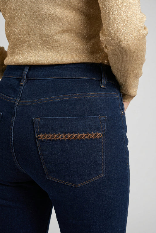 Calça de ganga direita