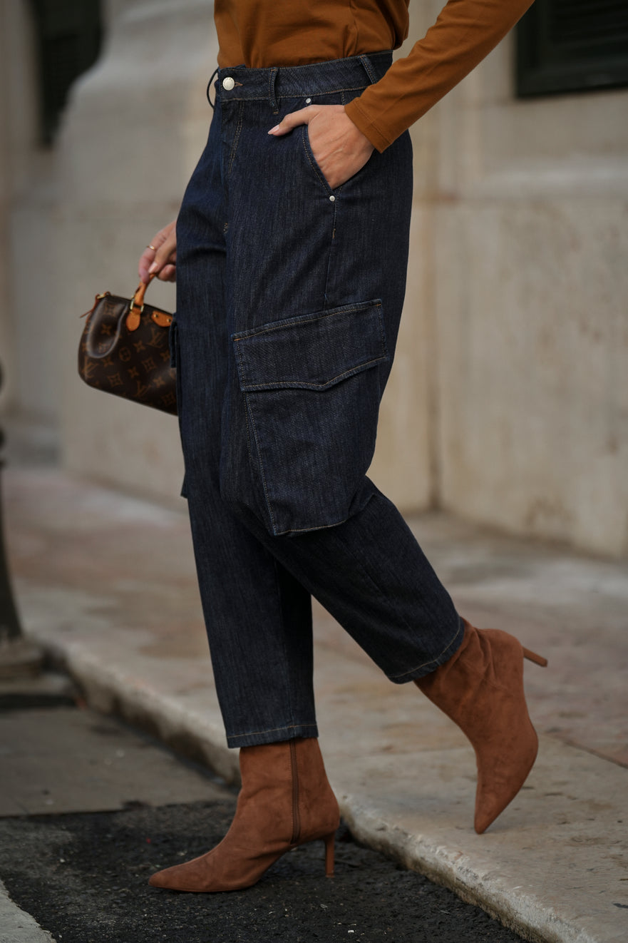 Calça de ganga slouchy