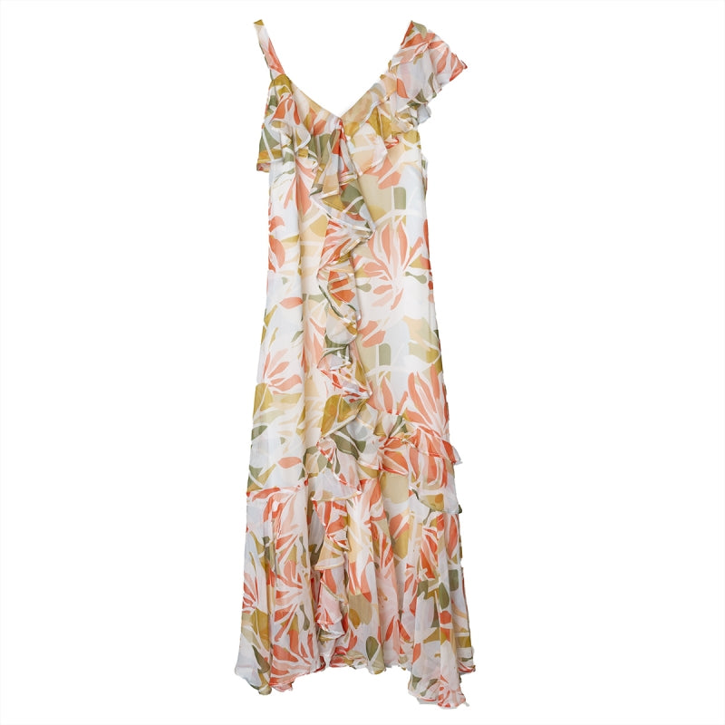 Vestido midi com padrão Ref. 8065099