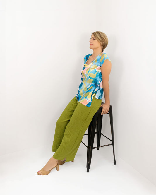 Short-sleeved patterned blouse Ref.2427260