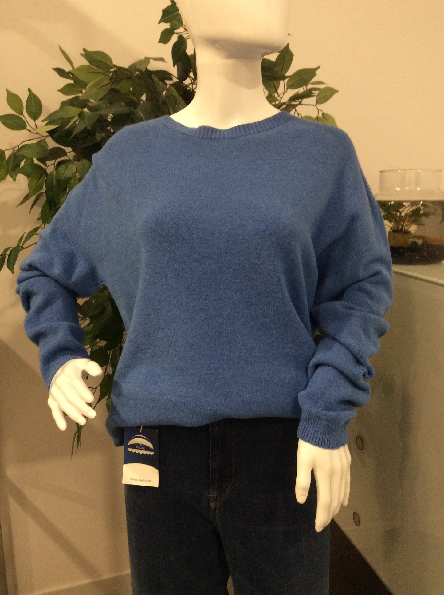 Camisola lisa gola redonda sem costura Ref. MK05