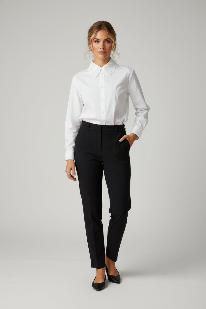 Camisa lisa com pormenor Ref. 354225