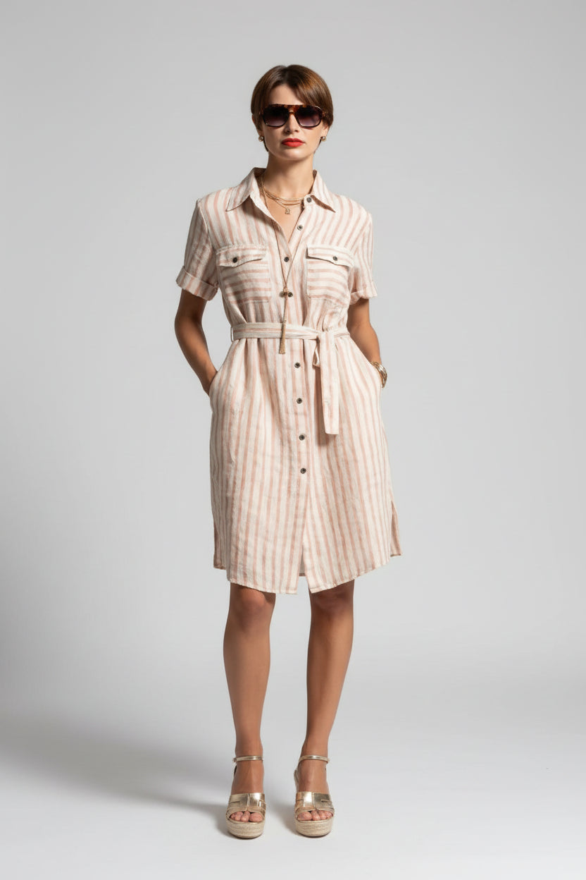 Short dress with print.