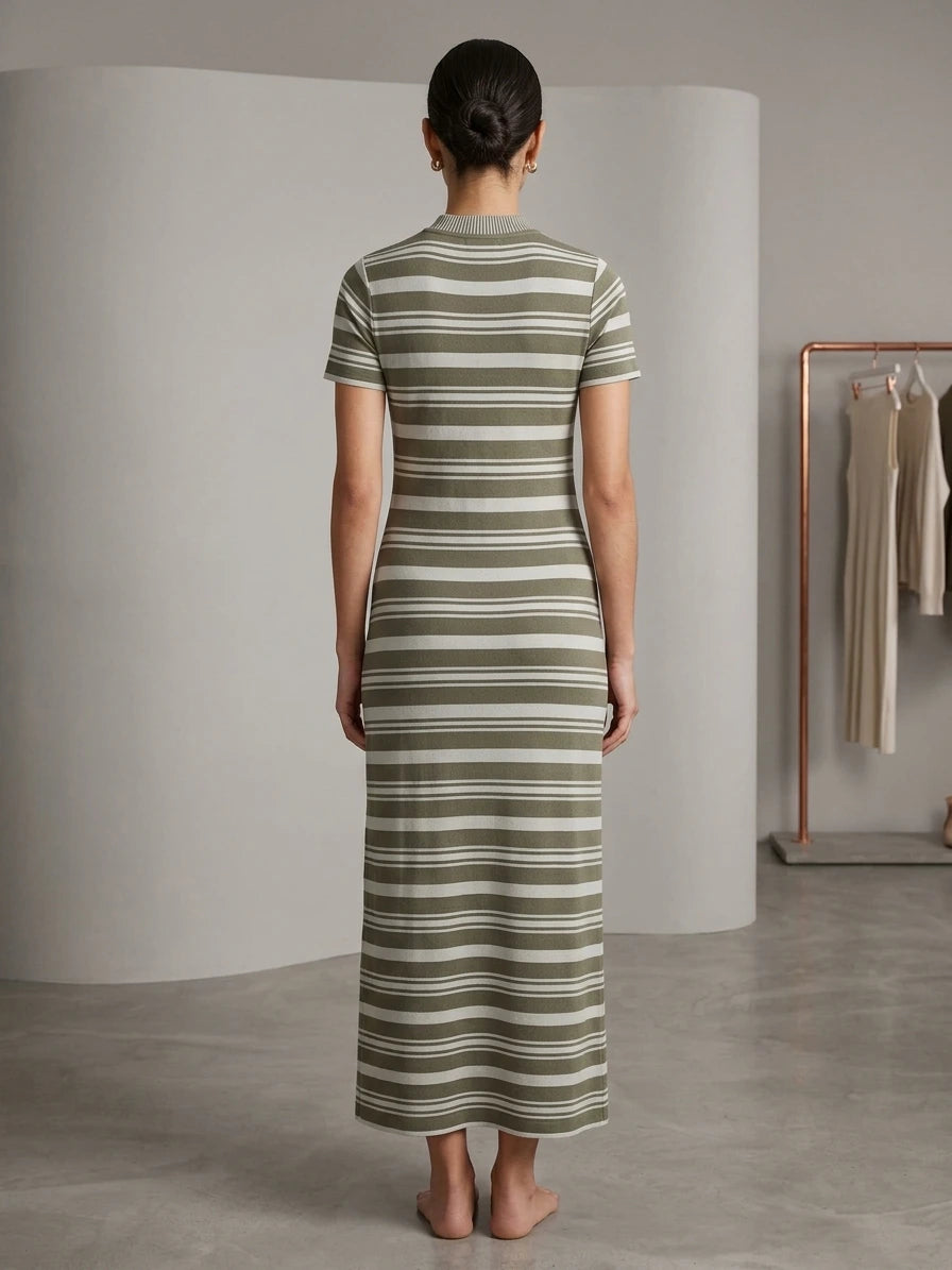 Striped maxi dress