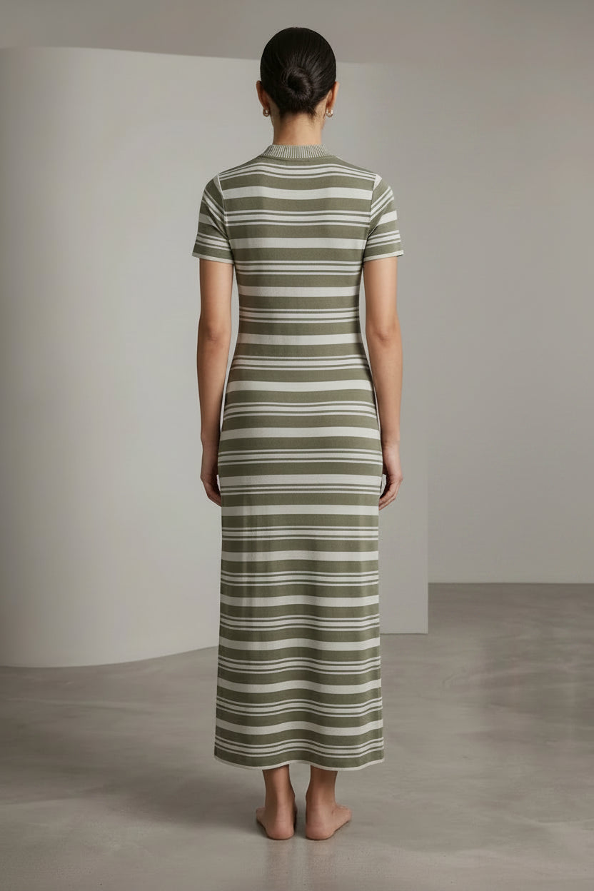 Striped maxi dress