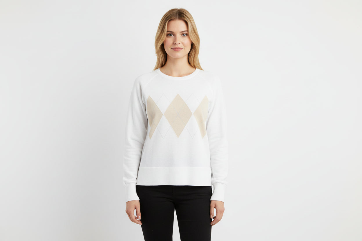 Camisola de malha com padrão