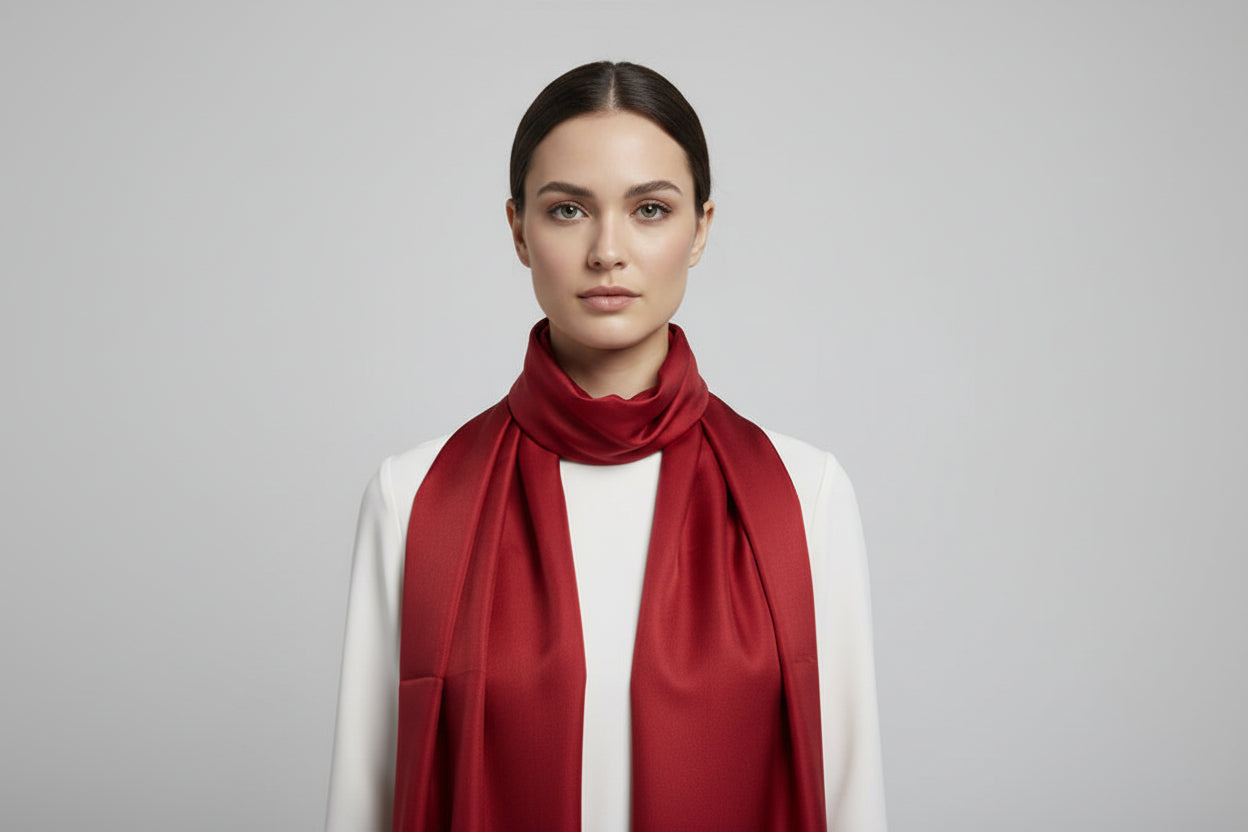 Plain scarf