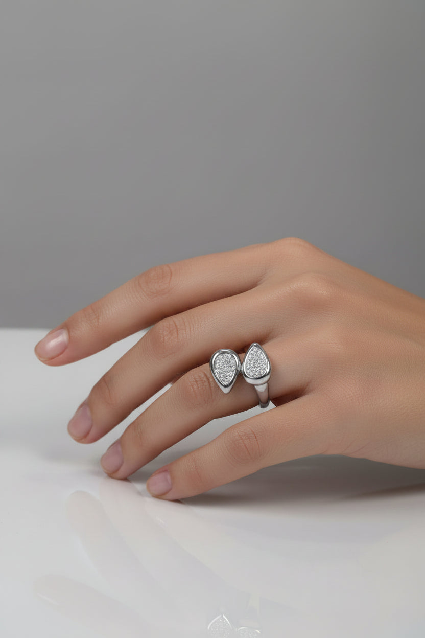 Ring with stones and doubles
