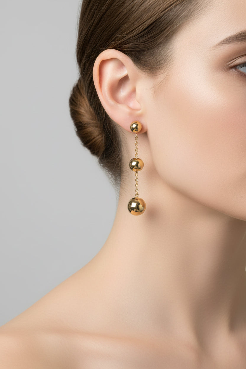 Costume Jewelry Large Stainless Steel Earrings Ref. 2021234