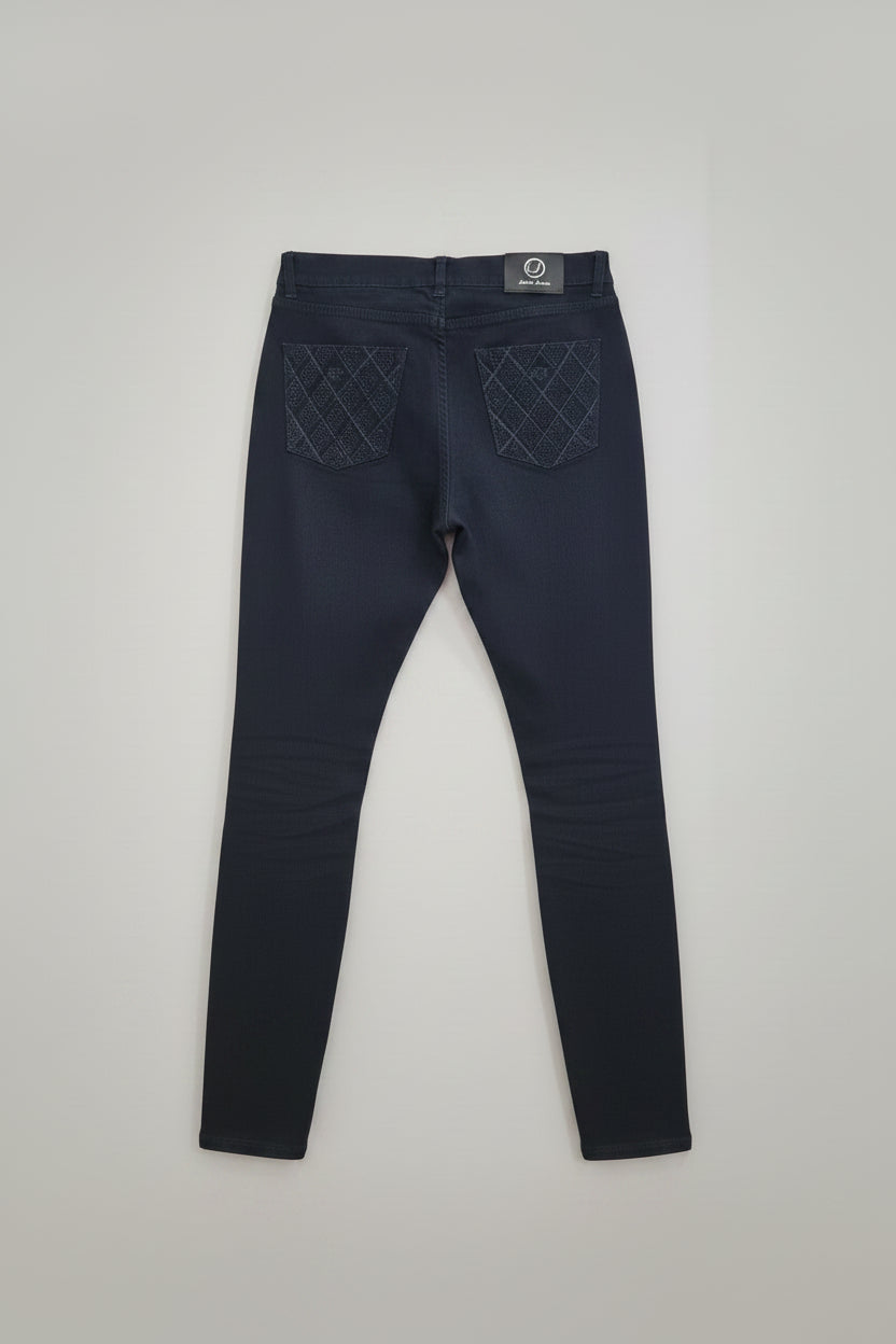 Plain straight trousers