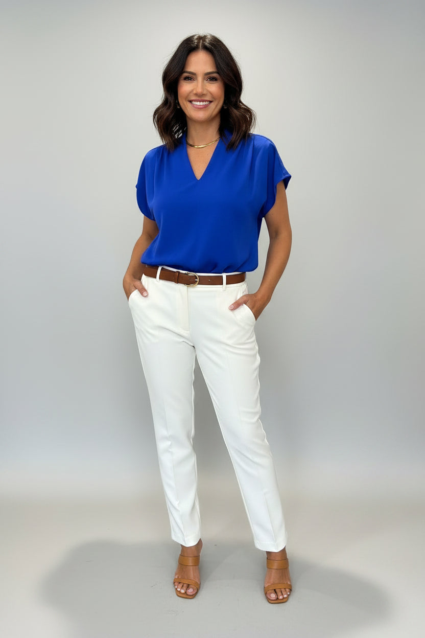 Plain straight leg trousers Ref. 2436120
