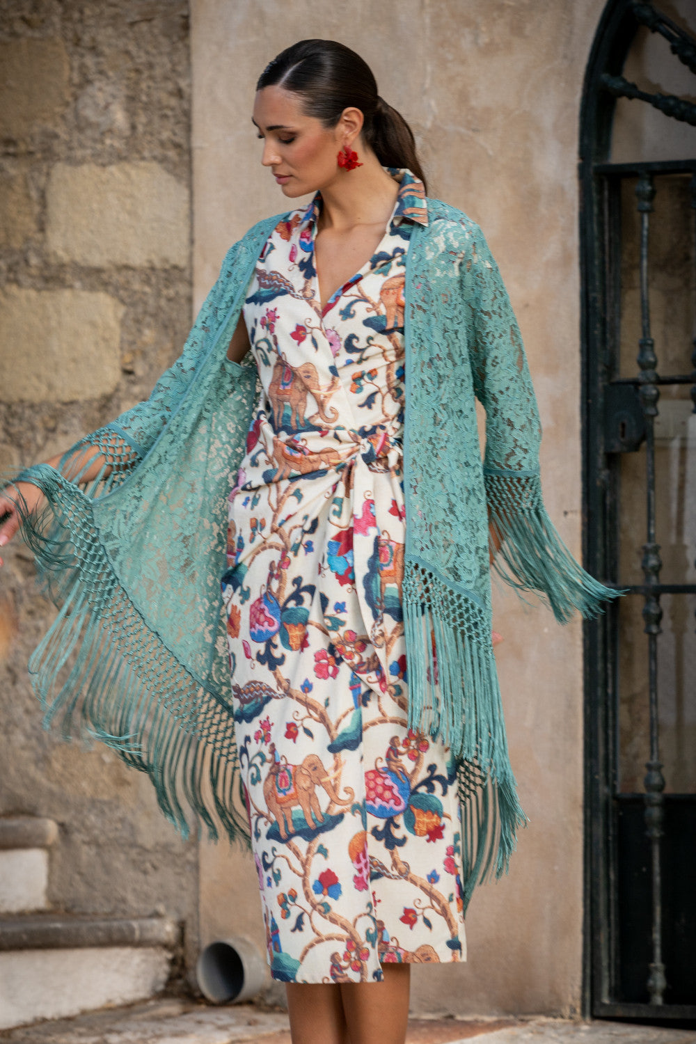 Midi patterned dress Ref.2532532