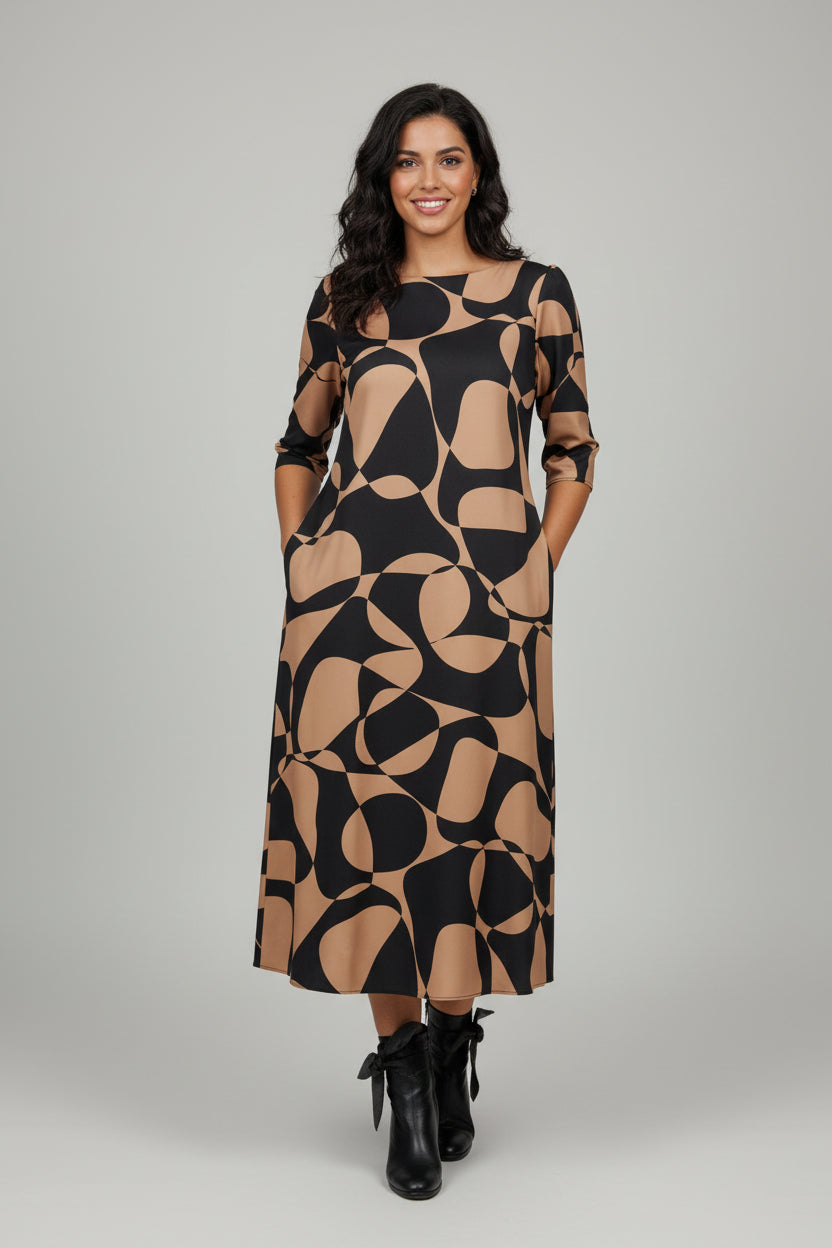 Midi dress with print Ref. 306088