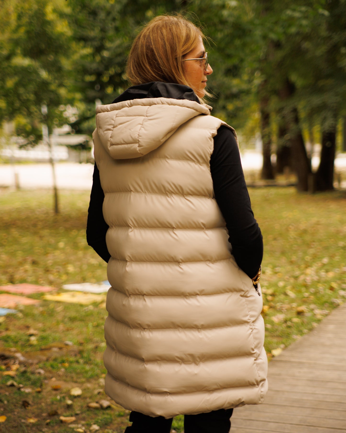 Colete acolchoado liso Ref. 245718