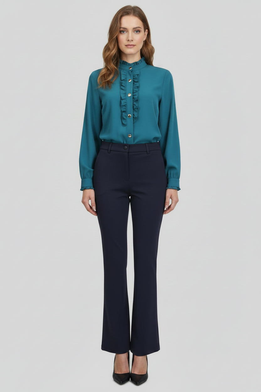 Plain straight leg trousers Ref. 245505
