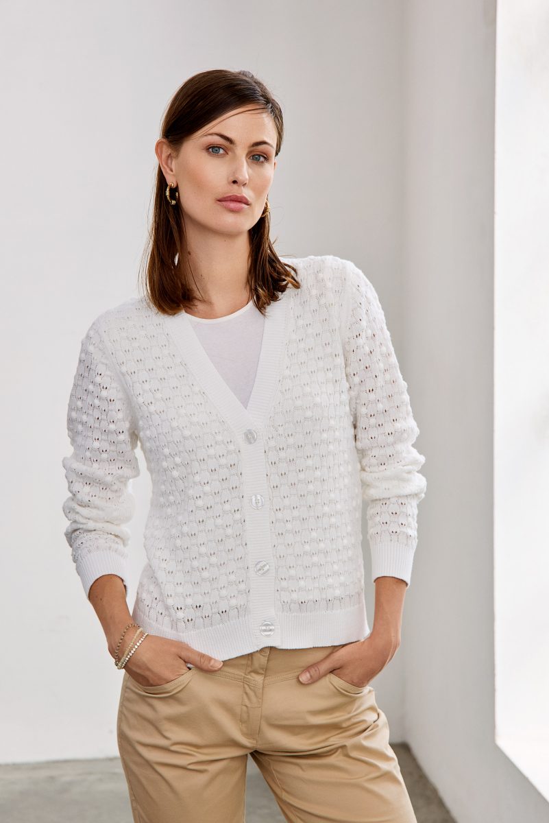 Cardigan de malha de algodão Ref. 144218