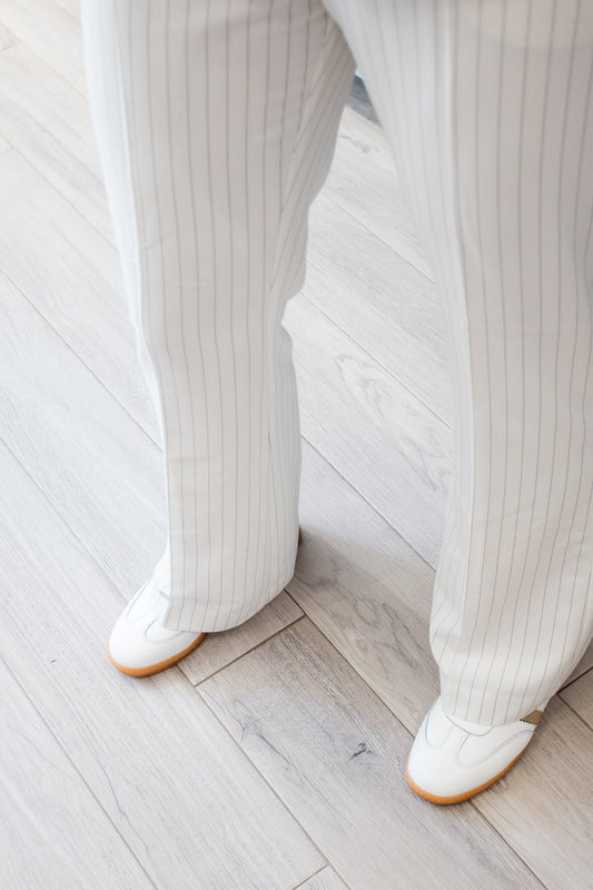 Calça de fato risca de giz Ref. 250450