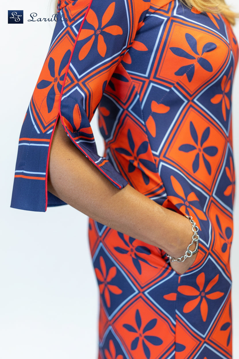Vestido curto com padrão