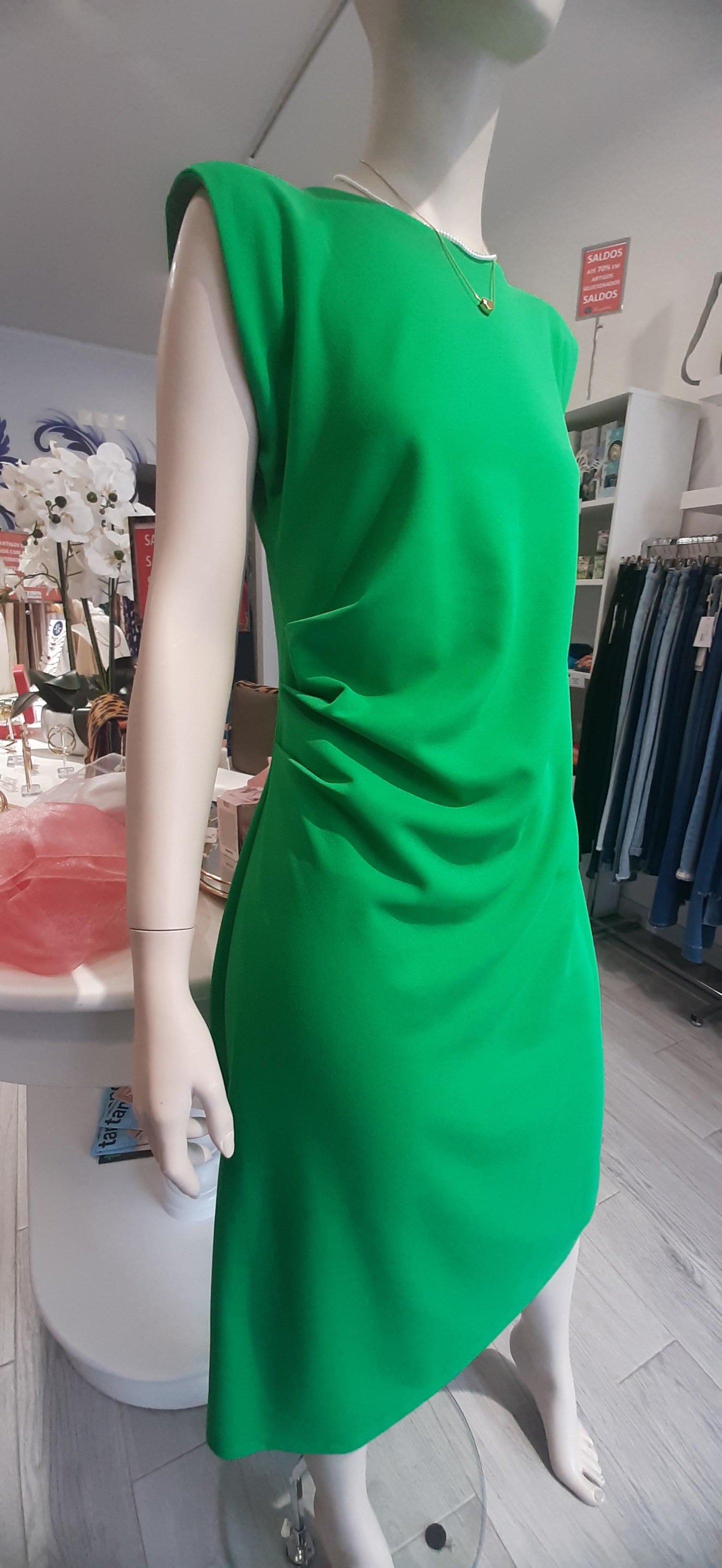 Vestido midi liso Ref. 2426337