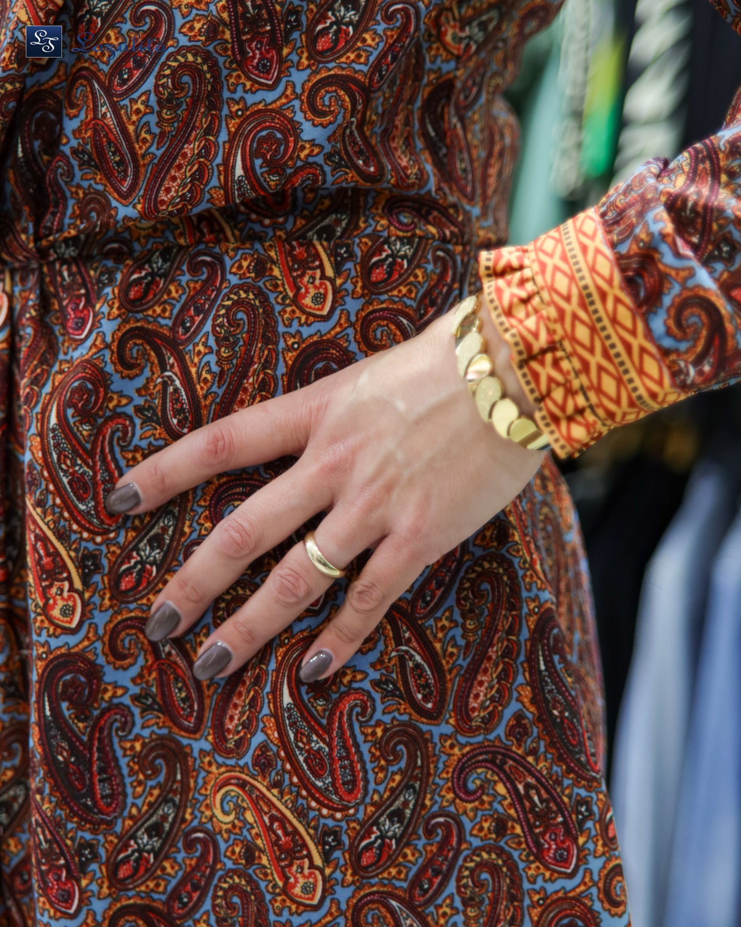 Vestido curto com padrão Ref. 8260427