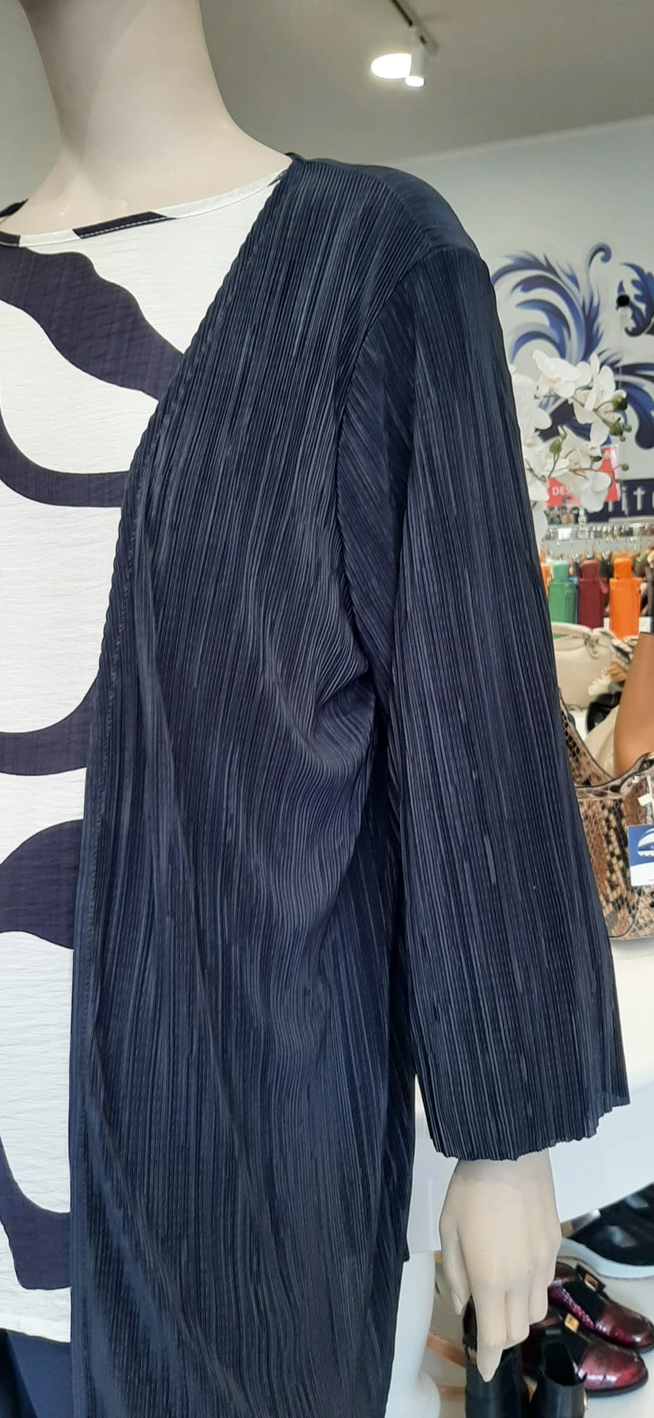 Cardigan plissado liso Ref. 2526297