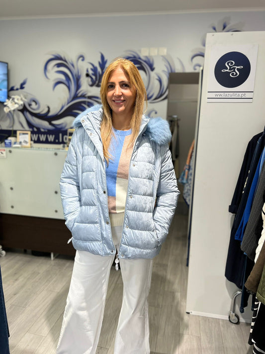 Casaco acolchoado com carapuço Ref. 255726