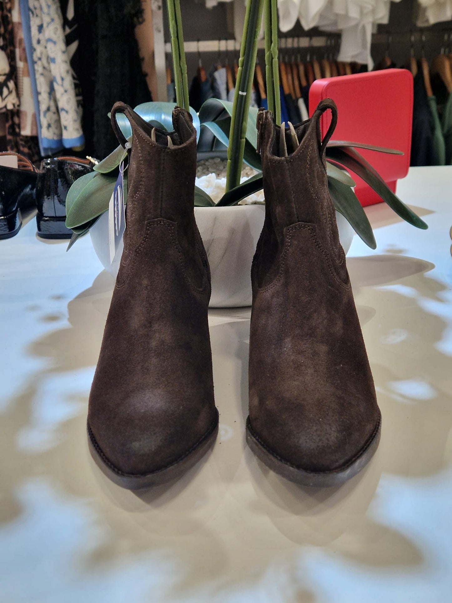 Bota em pele de camurça Ref.354226