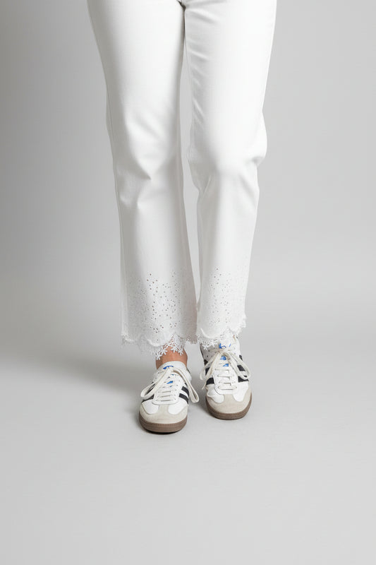 Embroidered trousers with appliqués Ref. 2436110