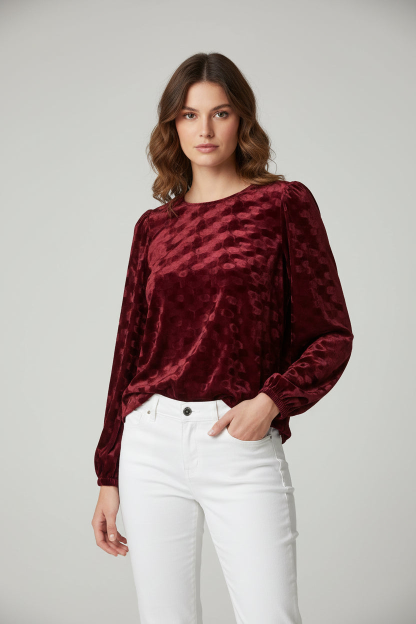 Camisola lisa manga longa . Ref. 311528
