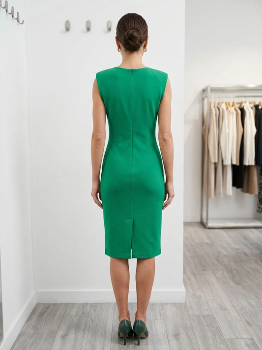 Plain midi dress