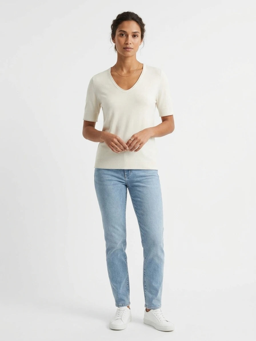 Camisola de malha lisa