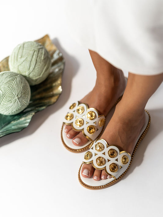 Leather slipper