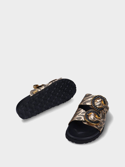 Leather slipper