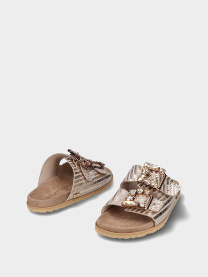Leather slipper