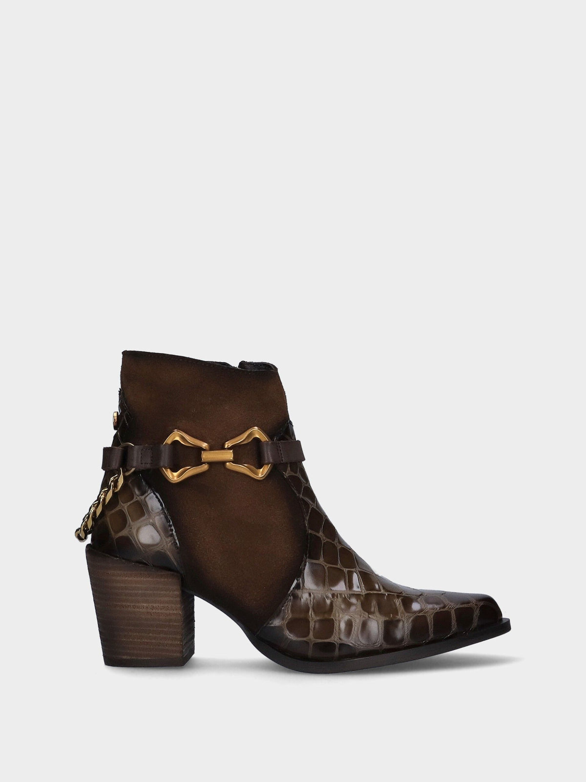 Bota texana em pele