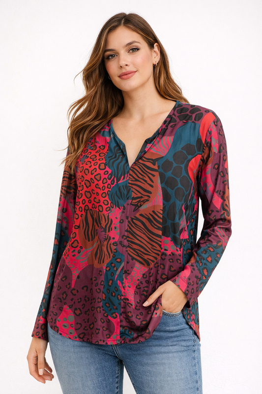 Tunic with pattern Ref. 2411042