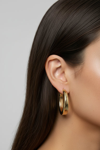 Costume Jewelry Large Stainless Steel Earrings Ref. 2021234