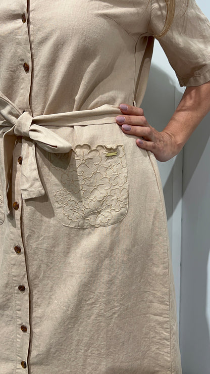 Midi shirt dress
