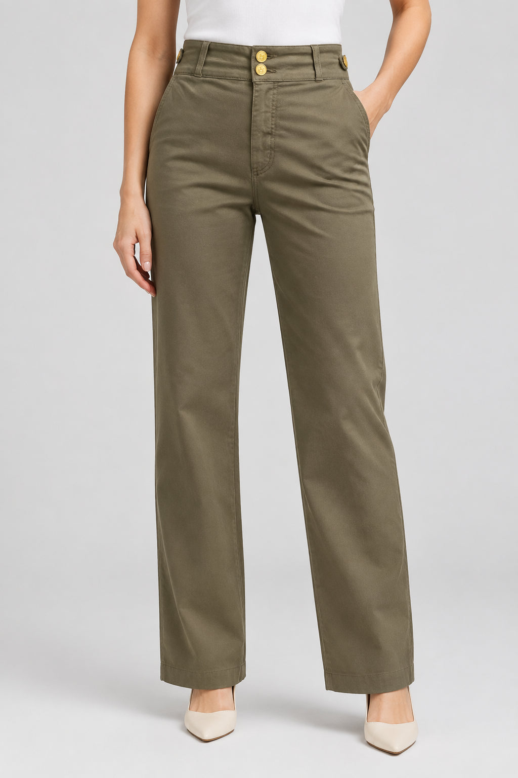 Calça wide leg