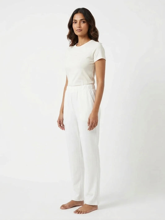 Plain long trousers