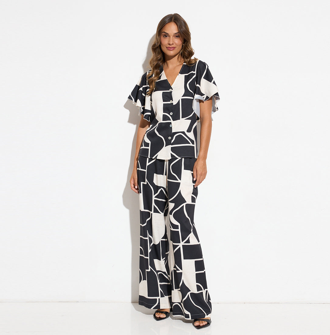 Pants with pattern