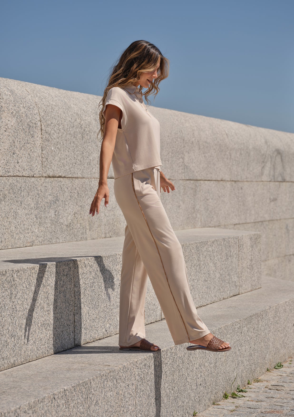 Knit trousers