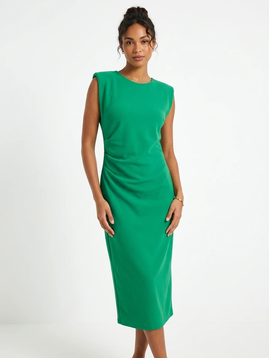 Plain midi dress