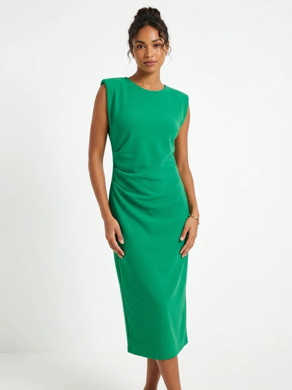 Plain midi dress