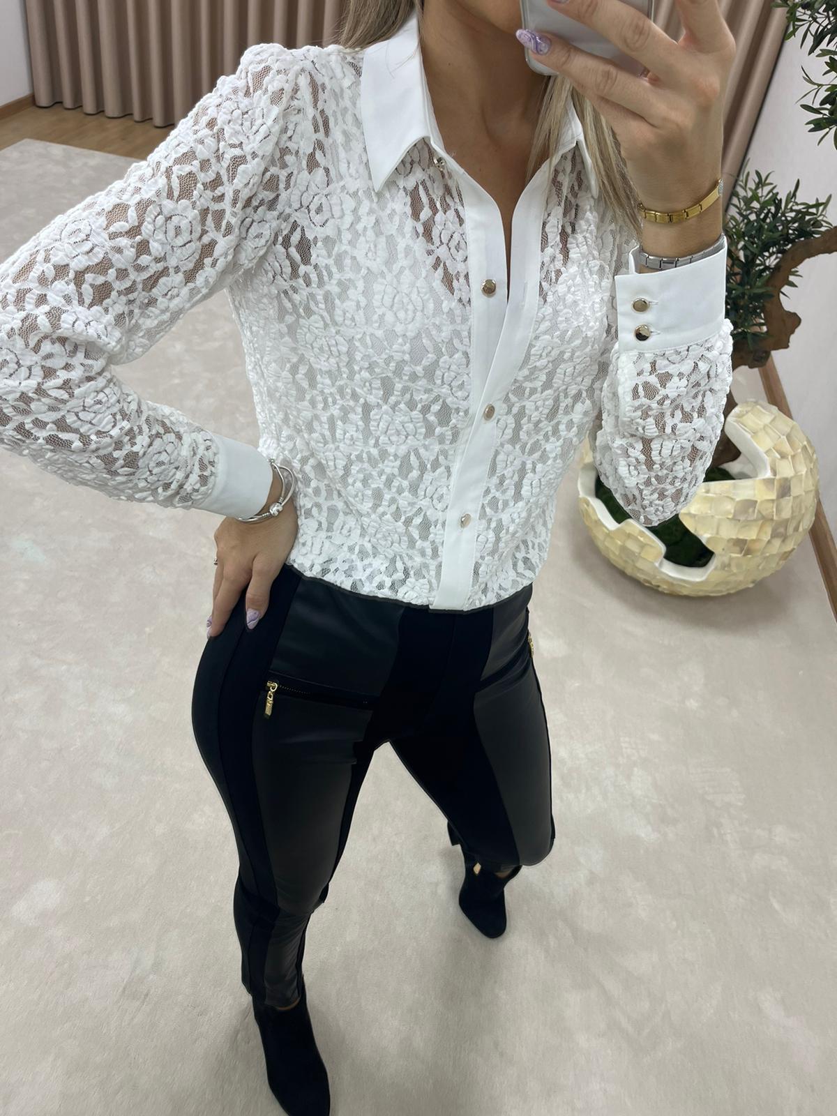 Camisa de renda com top Ref. 366920