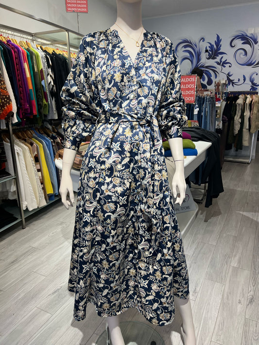 Vestido midi com padrão Ref. 8434820