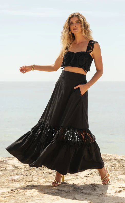 Skirt and top set
